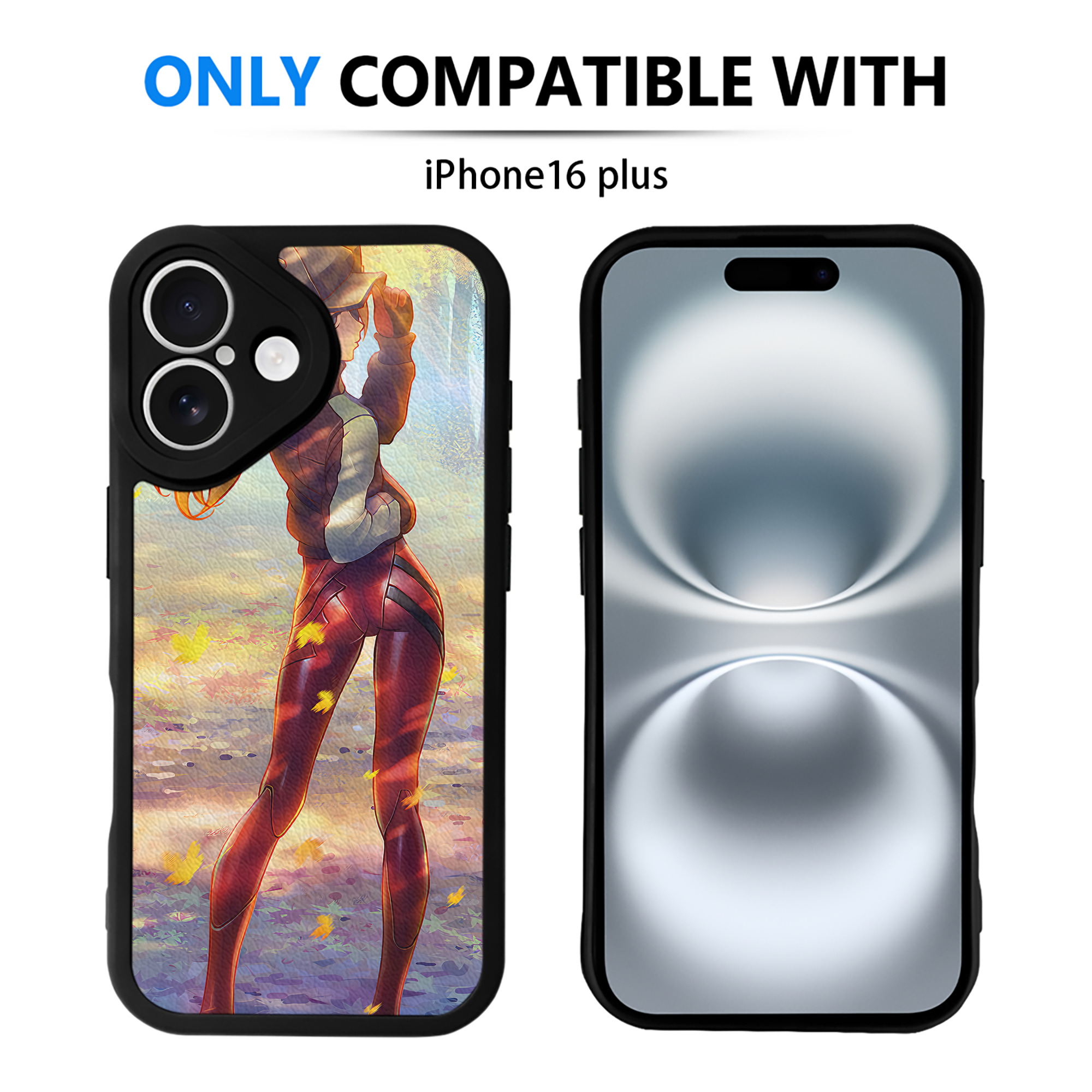 （画像用） EVA 新世紀エヴァンゲリオン 【iPhone 16シリーズ対応】シリコンスマホケース（レザー調） 材質：シリコン